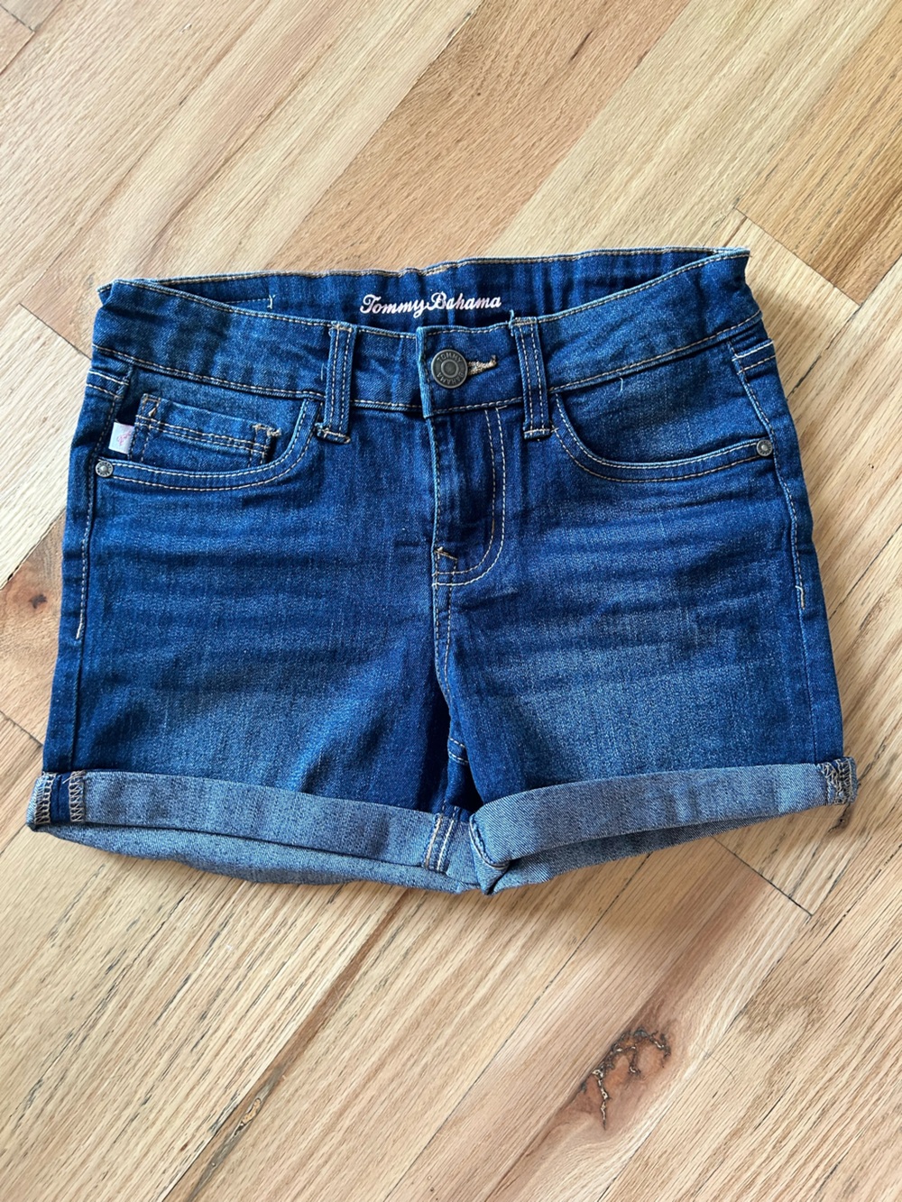 Tommy Bahama Indigo Roll-Cuff Girl’s Denim Shorts